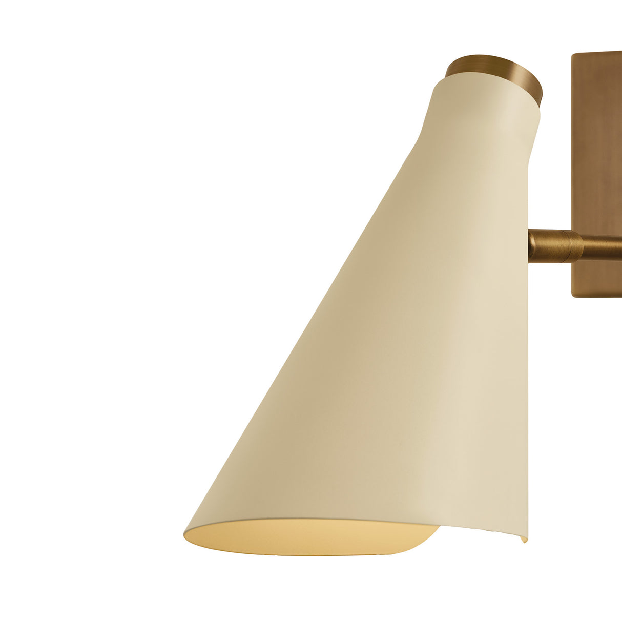 Ralph Swing Arm Wall Sconce 29", Vintage Brass with Soft Sand