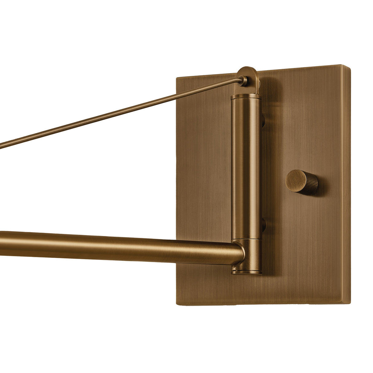 Ralph Swing Arm Wall Sconce 29", Vintage Brass with Soft Sand