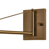 Ralph Swing Arm Wall Sconce 29", Vintage Brass with Soft Sand
