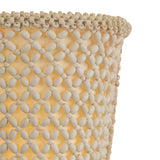 Dalmar LED Wall Sconce 16", Ivory Beaded