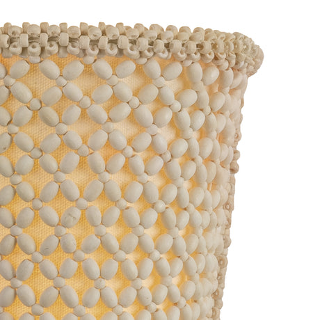 Dalmar LED Wall Sconce 16", Ivory Beaded