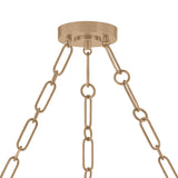 Halcyon 9 Light Chandelier 44", Patina Brass and Seeded Cloud Glass