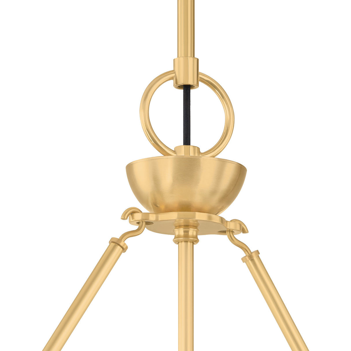 Chesterfield 2 Shade Linear Pendant 54", Aged Brass and Distressed Bronze