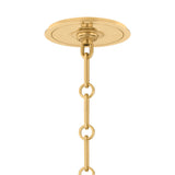 Chesterfield 5 Light Chandelier 43", Aged Brass and Distressed Bronze