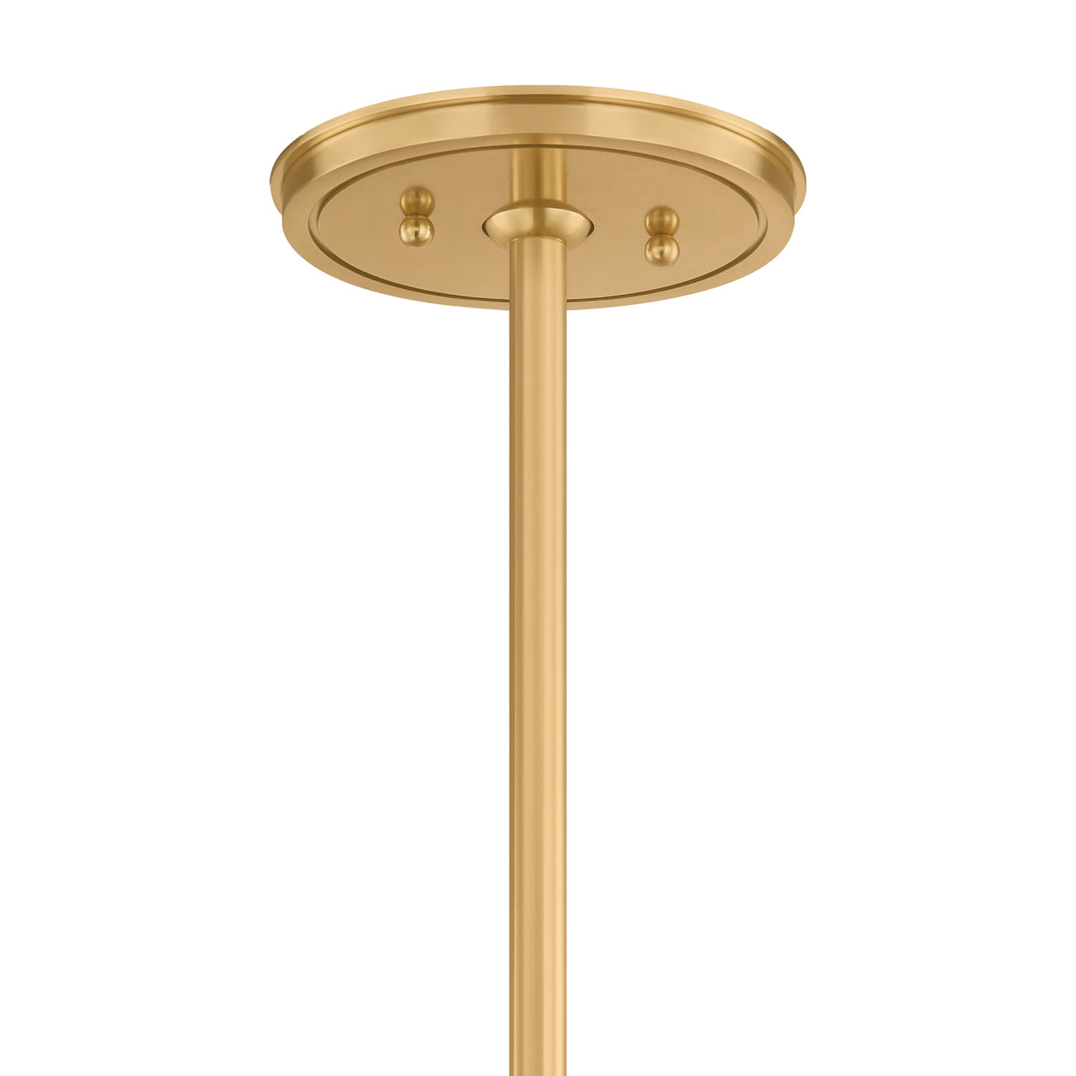 Hanovia Extra Large Pendant 34", Aged Brass and Honey Silk