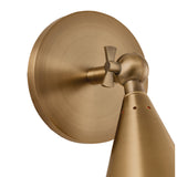Faye Adjustable Wall Sconce, Patina Brass