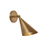 Faye Adjustable Wall Sconce, Patina Brass