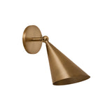 Faye Adjustable Wall Sconce, Patina Brass