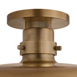 Titan Semi-Flush Mount 16", Patina Brass