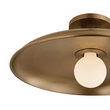 Titan Semi-Flush Mount 16", Patina Brass