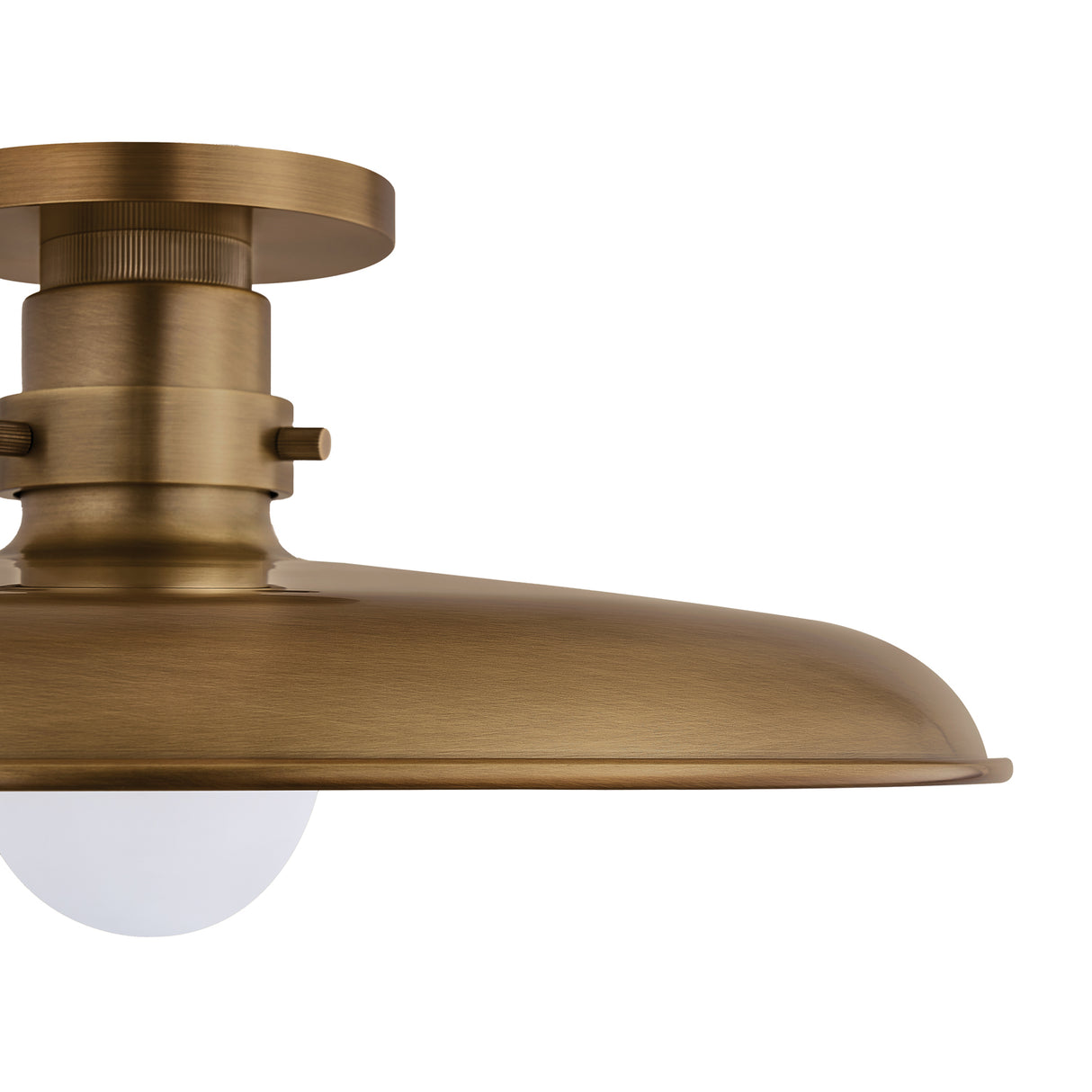 Titan Semi-Flush Mount 16", Patina Brass