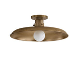 Titan Semi-Flush Mount 16", Patina Brass