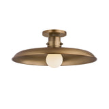 Titan Semi-Flush Mount 16", Patina Brass