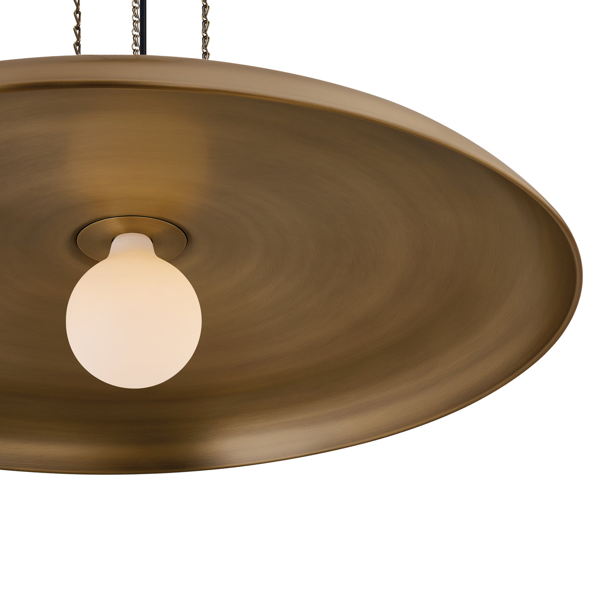 Titan Extra Large Pendant 32", Patina Brass