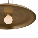 Titan Extra Large Pendant 32", Patina Brass