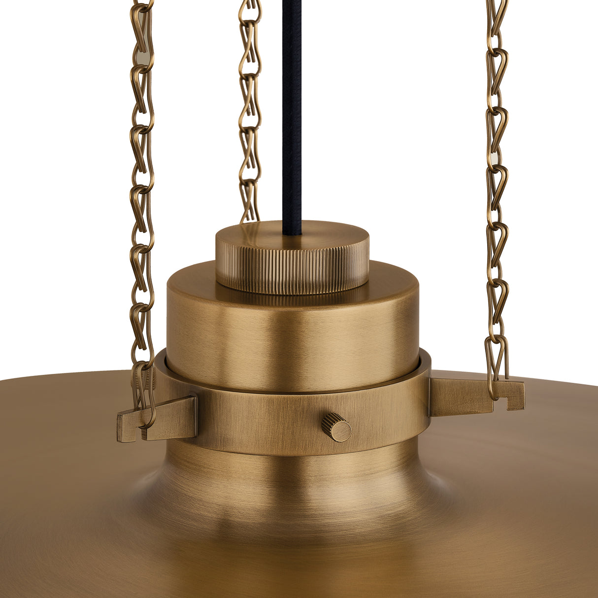 Titan Extra Large Pendant 32", Patina Brass