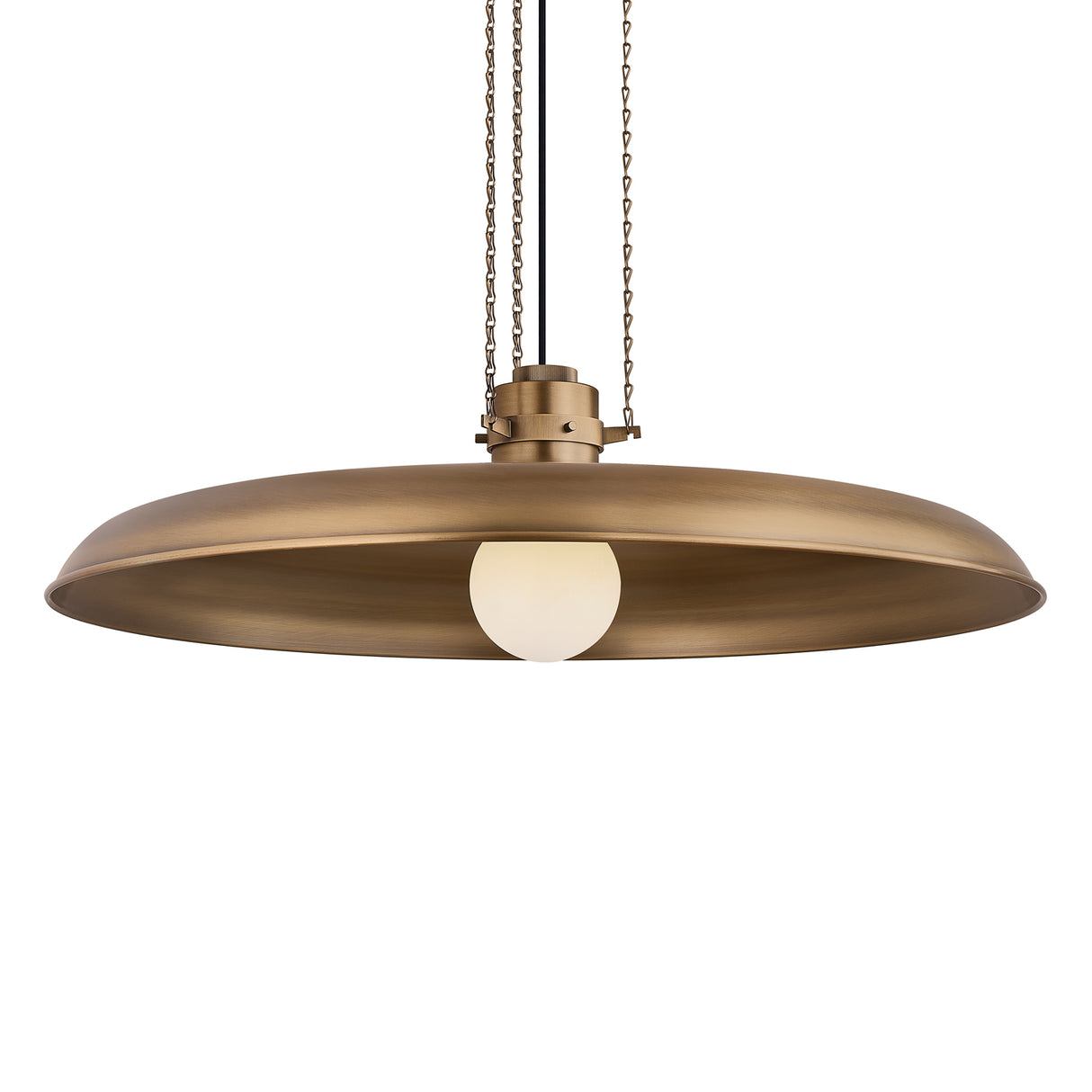 Titan Extra Large Pendant 32", Patina Brass