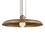 Titan Extra Large Pendant 32", Patina Brass