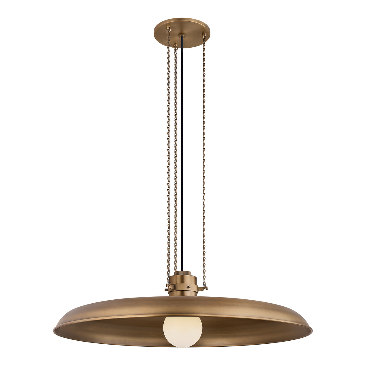 Titan Extra Large Pendant 32", Patina Brass