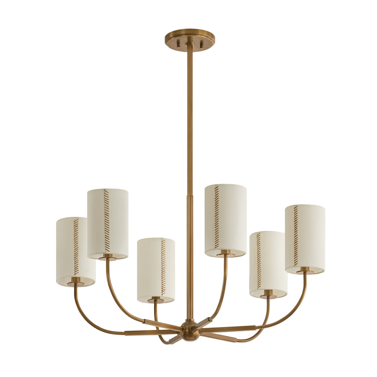 Hansel Chandelier 30", Patina Brass