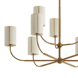Hansel Two-Tier Chandelier 42", Patina Brass