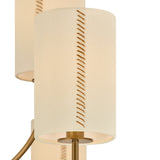 Hansel Two-Tier Chandelier 42", Patina Brass