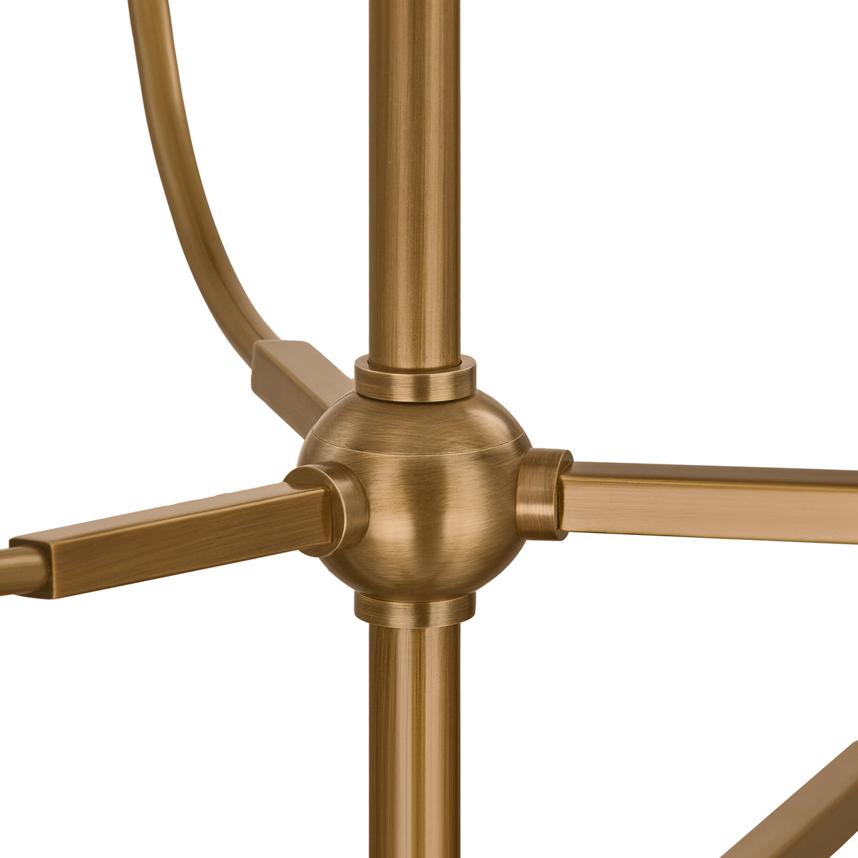 Hansel Two-Tier Chandelier 42", Patina Brass