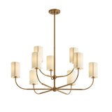 Hansel Two-Tier Chandelier 42", Patina Brass