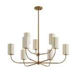 Hansel Two-Tier Chandelier 42", Patina Brass