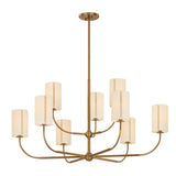 Hansel Two-Tier Chandelier 42", Patina Brass