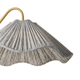 Fiona Floor Lamp 60", Aged Brass and Taupe Printed Shade