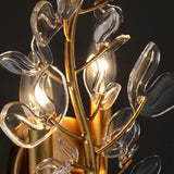 Esme Wall Sconce 24", Soft Brass and Clear Glass