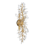 Esme Wall Sconce 24", Soft Brass and Clear Glass