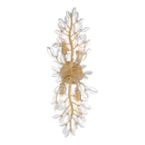 Esme Wall Sconce 24", Soft Brass and Clear Glass