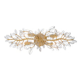 Esme Wall Sconce 24", Soft Brass and Clear Glass