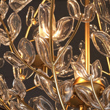 Esme Pendant 21", Soft Brass and Clear Glass