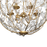 Esme Pendant 21", Soft Brass and Clear Glass
