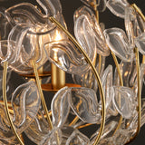 Esme Chandelier 24", Soft Brass and Clear Glass