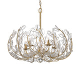 Esme Chandelier 24", Soft Brass and Clear Glass