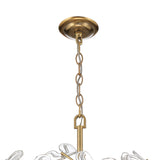Esme Chandelier 24", Soft Brass and Clear Glass