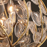 Esme Chandelier 42", Soft Brass and Clear Glass