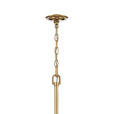 Esme Chandelier 42", Soft Brass and Clear Glass