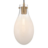 Geneva 5 LED Pendant, Brass and Ombre Frosted Glass