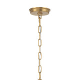 Nabi Chandelier 28", Brass and White