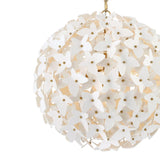 Nabi Pendant 22", Brass and White