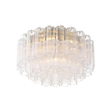 Grace Flush Mount 22", Brass with Clear Glass