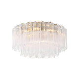 Grace Flush Mount 22", Brass with Clear Glass