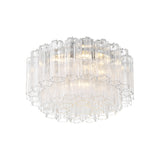 Grace Flush Mount 22", Chrome with Clear Glass