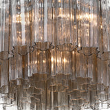 Grace Flush Mount 22", Chrome with Smoke Glass