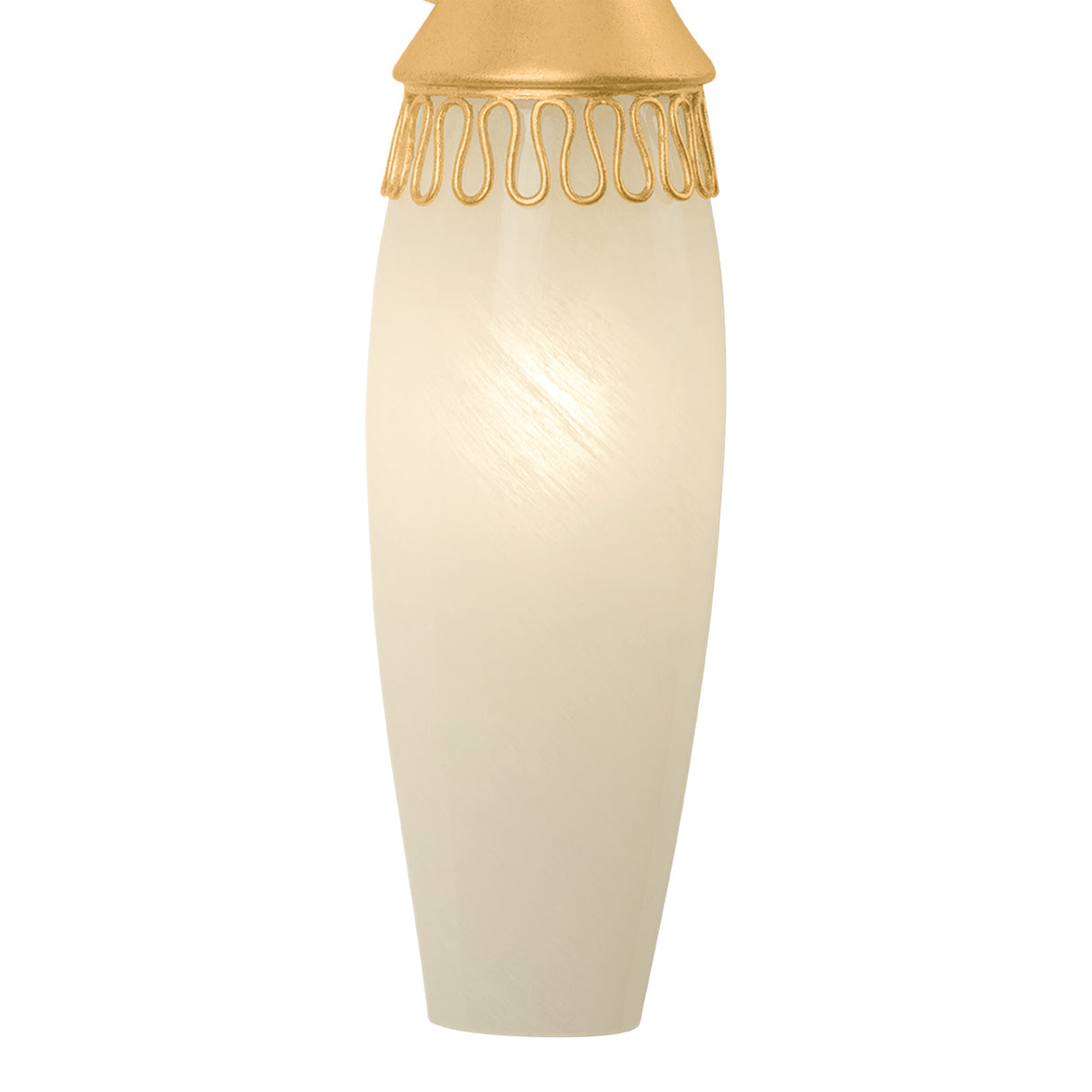 Amarael 2 Light Wall Sconce 24",Gold Leaf and Cloud Glass